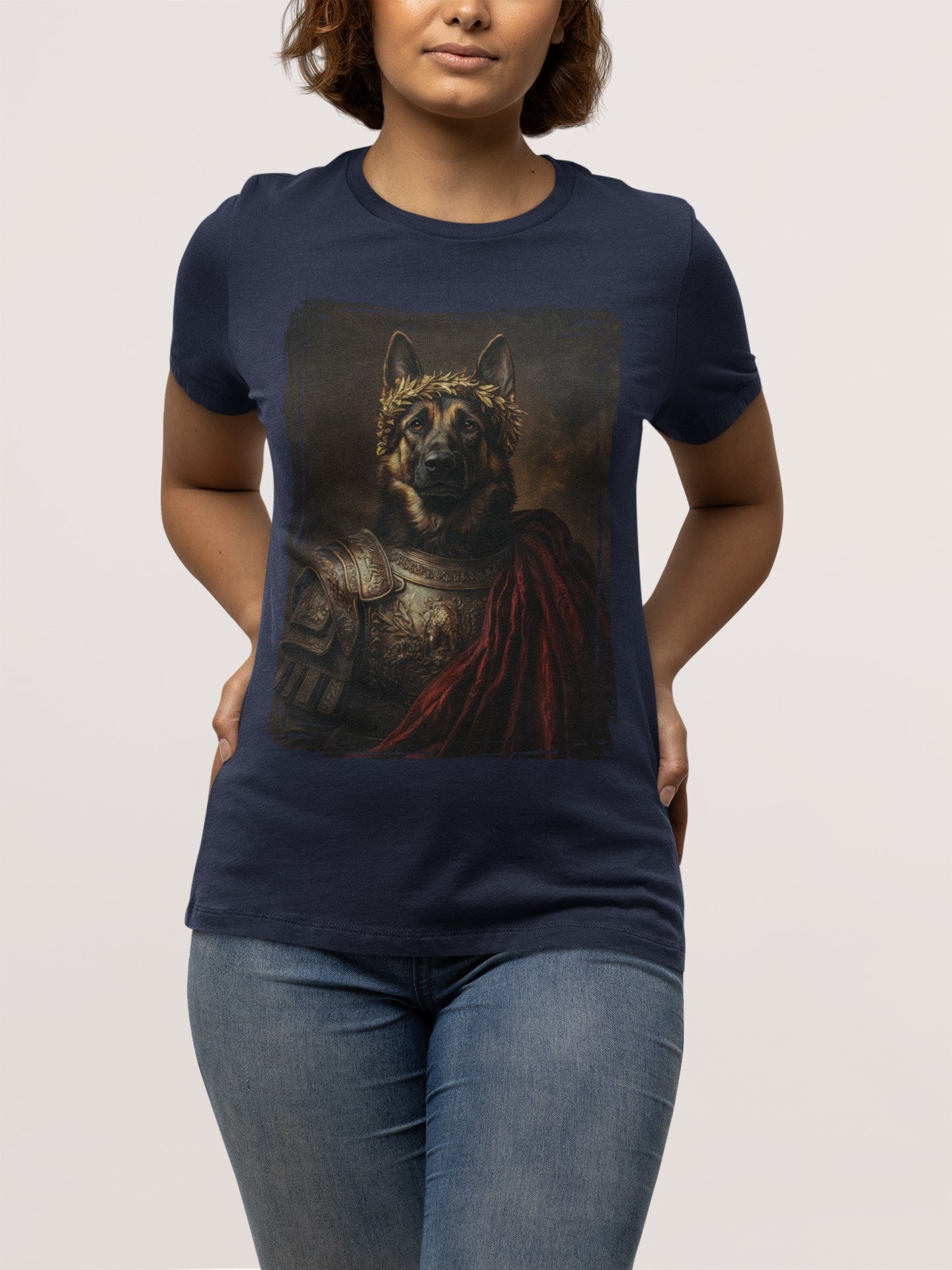 German Shepherd Roman Emperor Graphic Tee