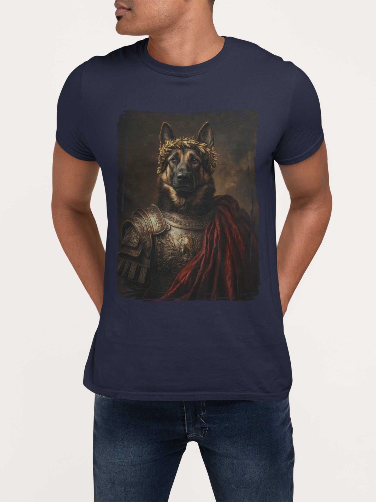 German Shepherd Roman Emperor Graphic Tee