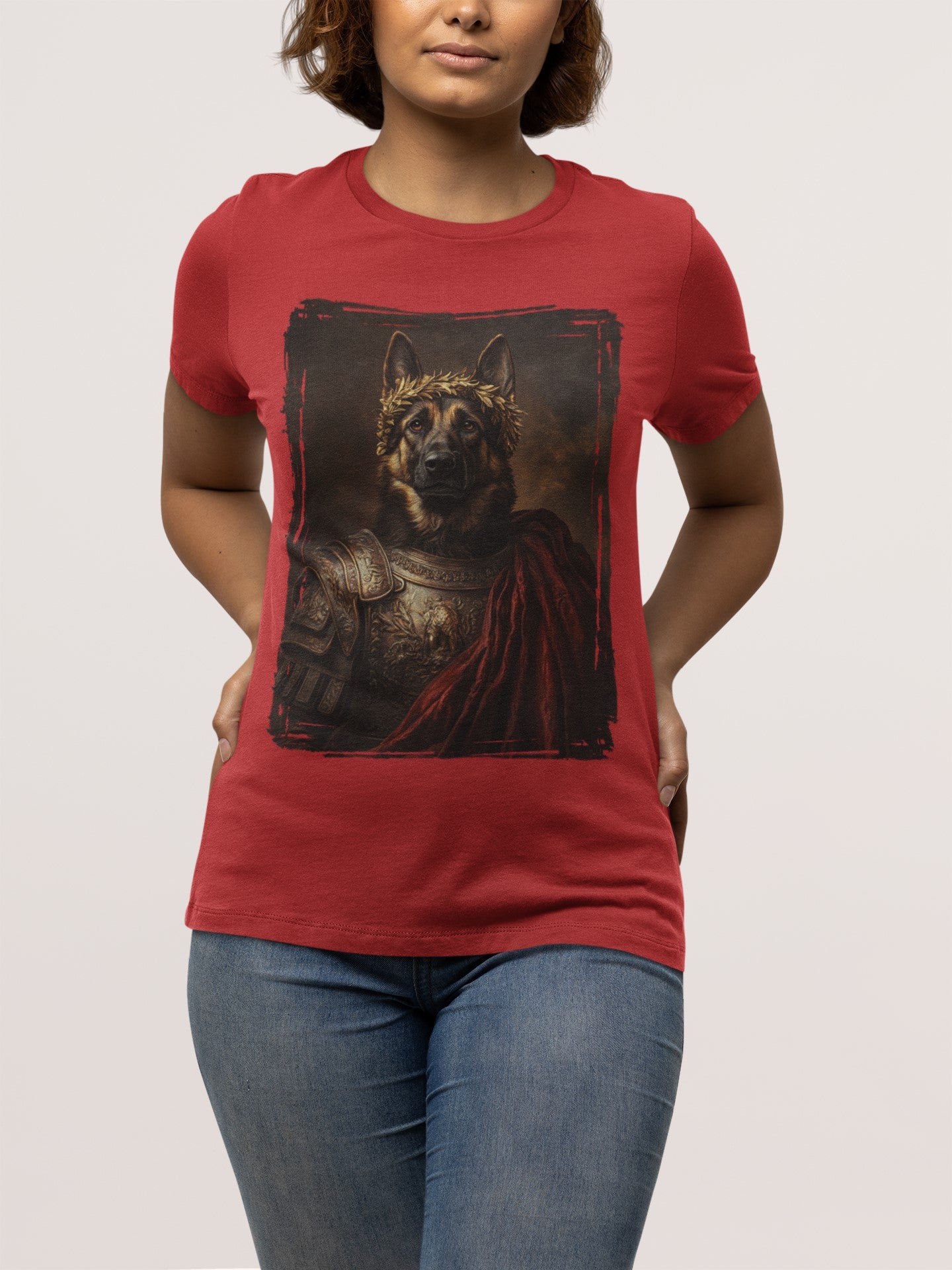 German Shepherd Roman Emperor Graphic Tee