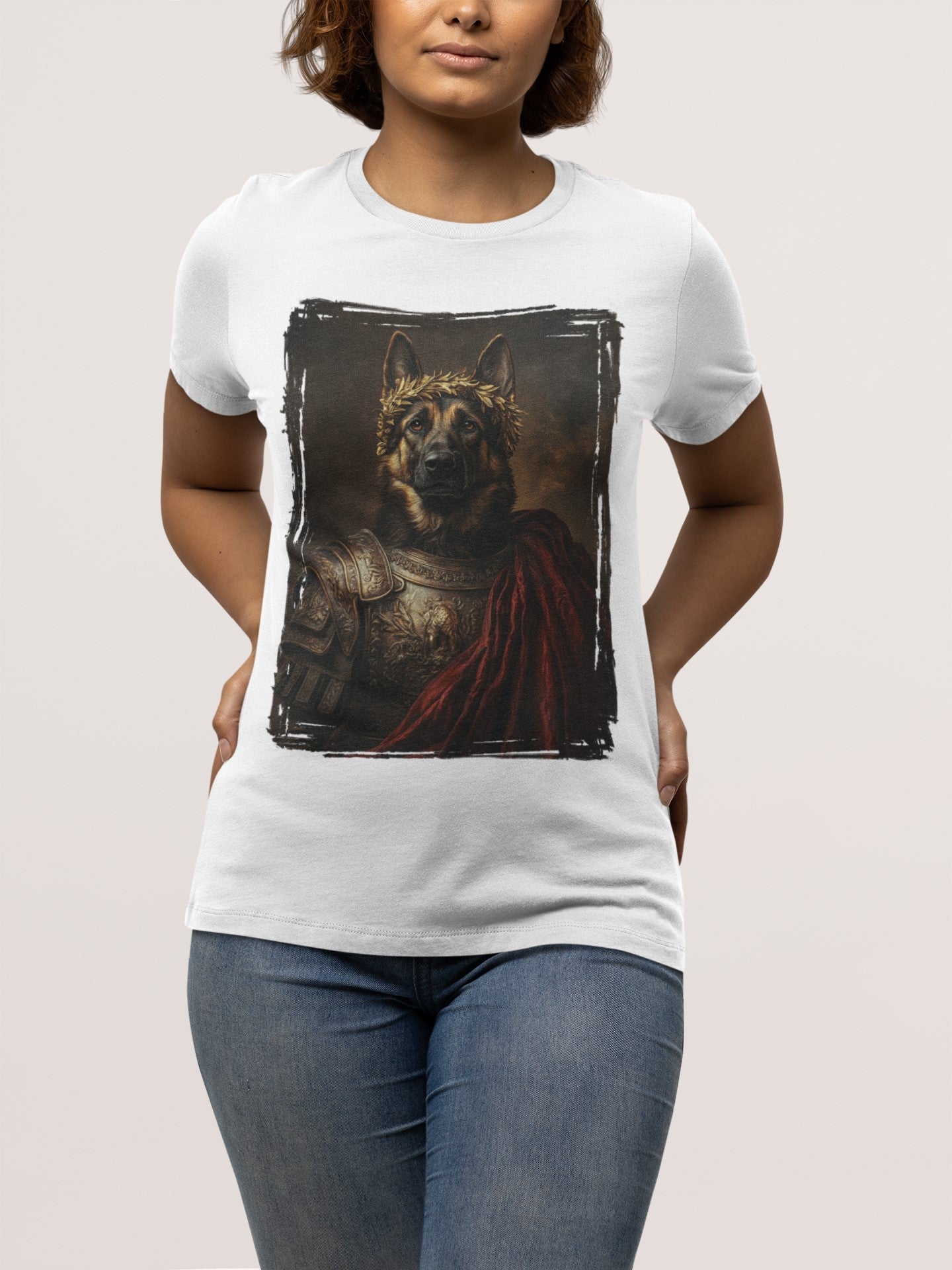 German Shepherd Roman Emperor Graphic Tee