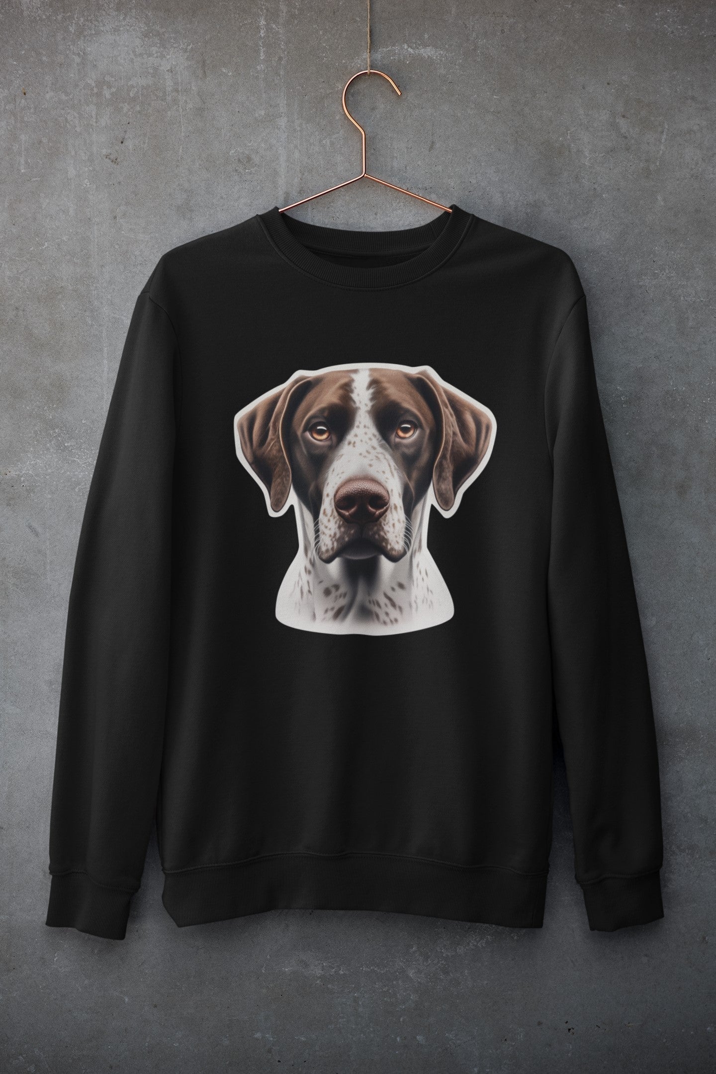 German Shorthaired Pointer Liver & White Crewneck Sweatshirt