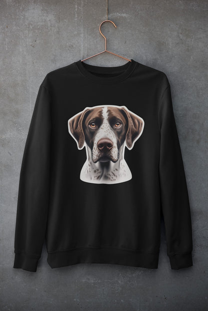 German Shorthaired Pointer Liver & White Crewneck Sweatshirt