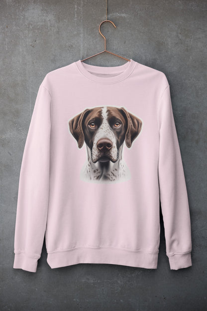 German Shorthaired Pointer Liver & White Crewneck Sweatshirt