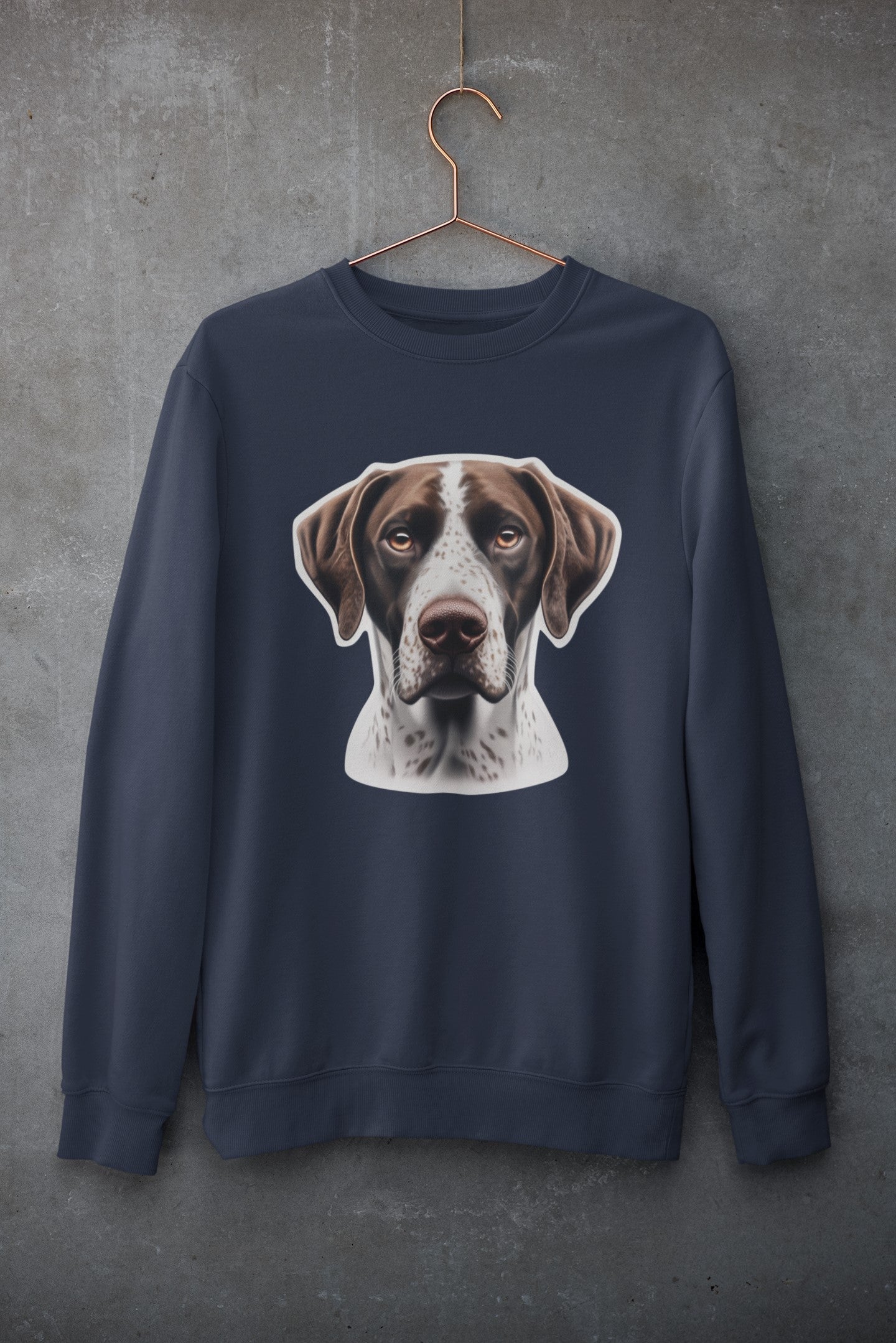 German Shorthaired Pointer Liver & White Crewneck Sweatshirt