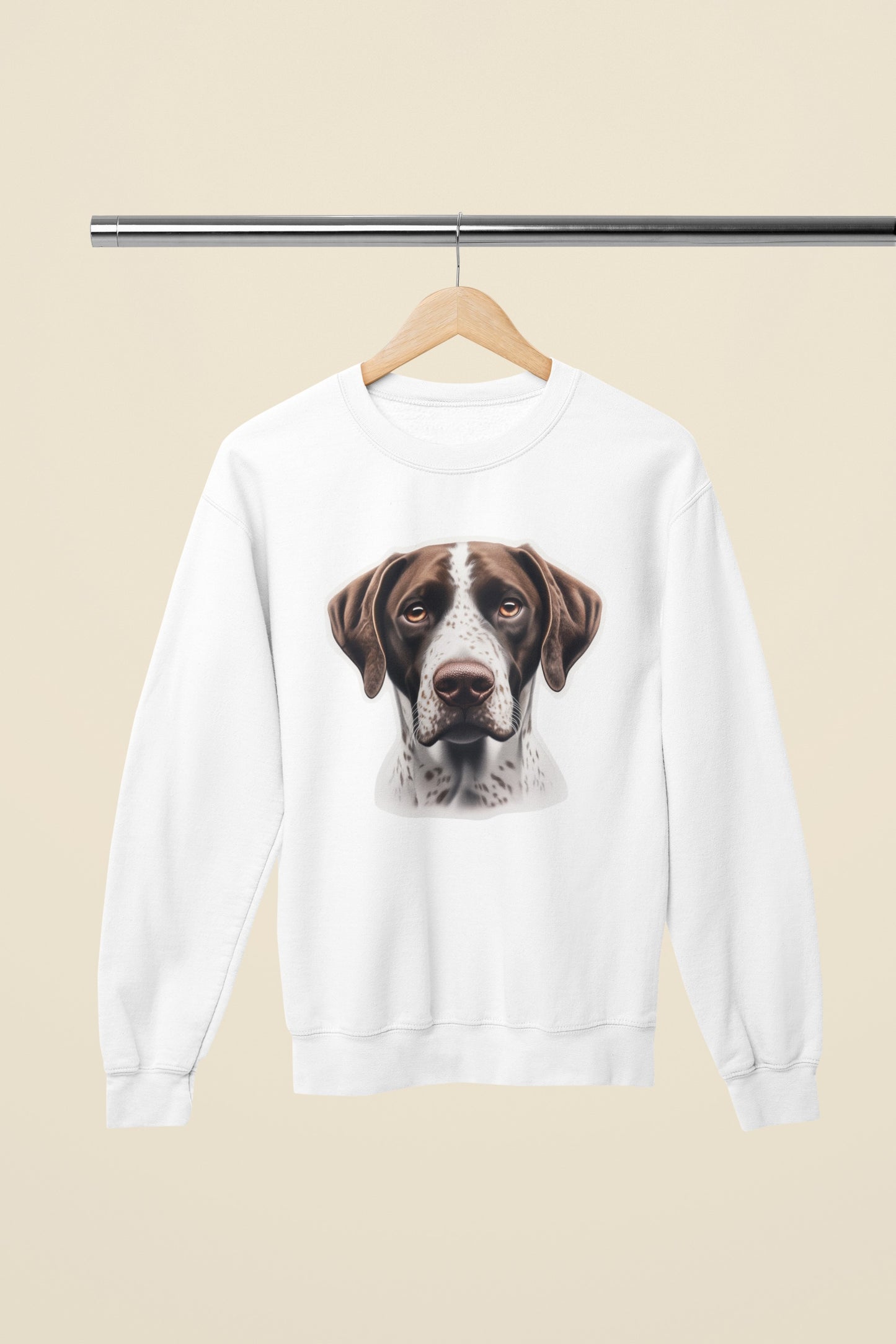 German Shorthaired Pointer Liver & White Crewneck Sweatshirt