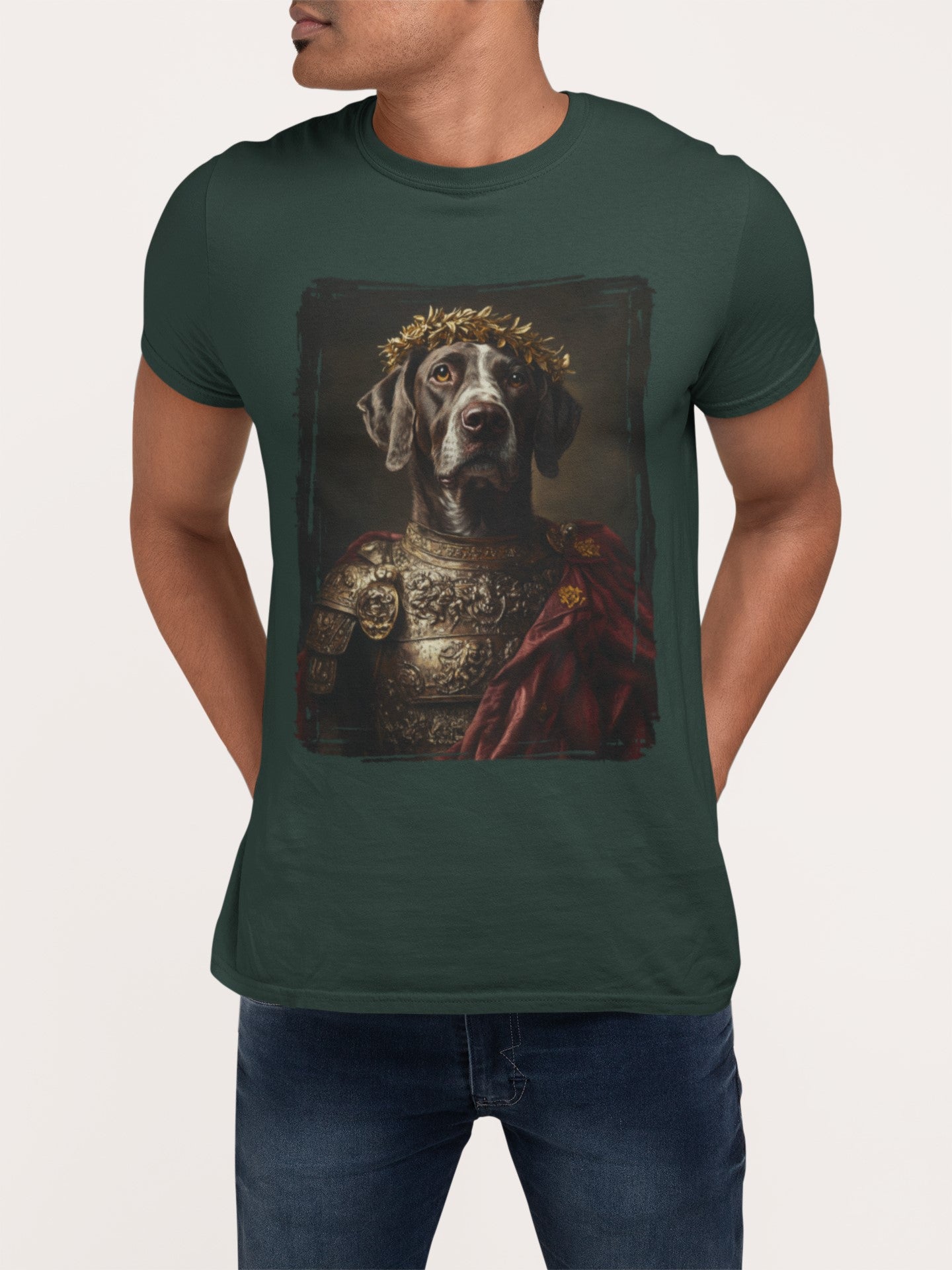 German Shorthaired Pointer Roman Emperor Graphic Tee