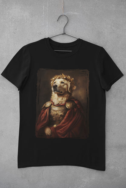Golden Retriever Roman Emperor Graphic Tee