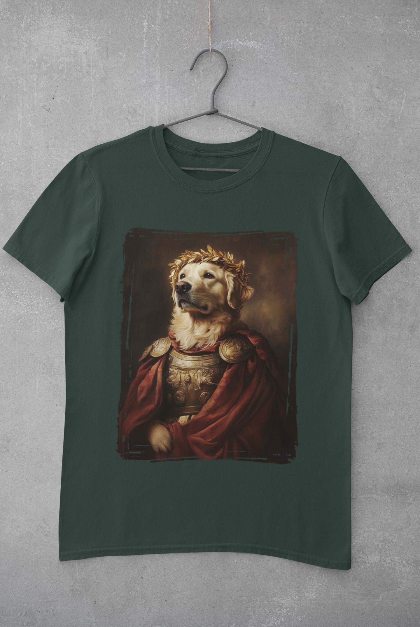 Golden Retriever Roman Emperor Graphic Tee