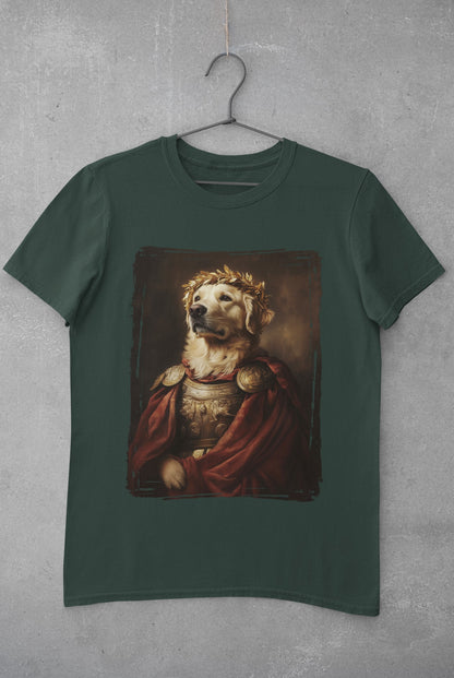 Golden Retriever Roman Emperor Graphic Tee
