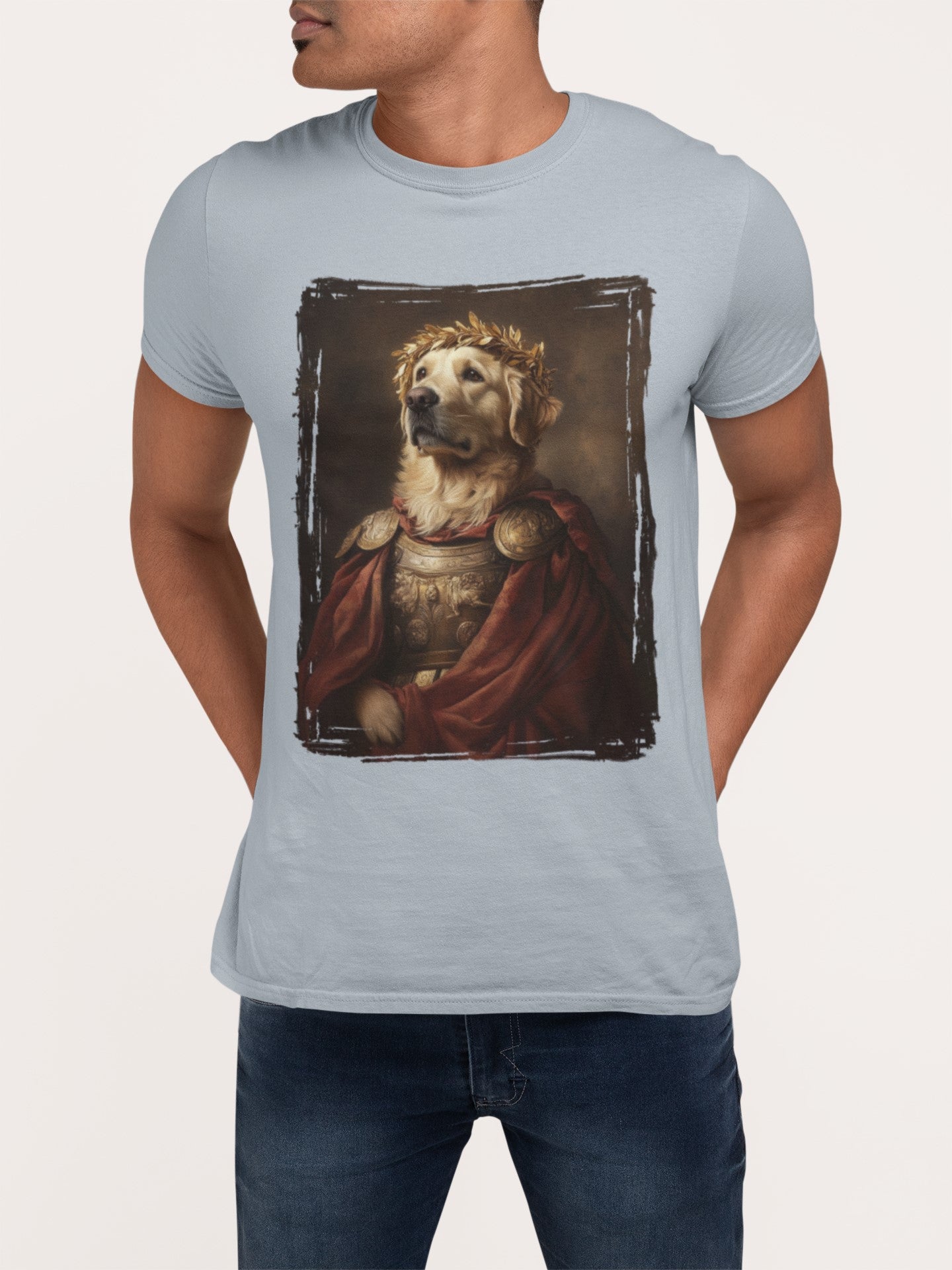 Golden Retriever Roman Emperor Graphic Tee