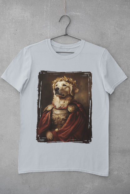 Golden Retriever Roman Emperor Graphic Tee