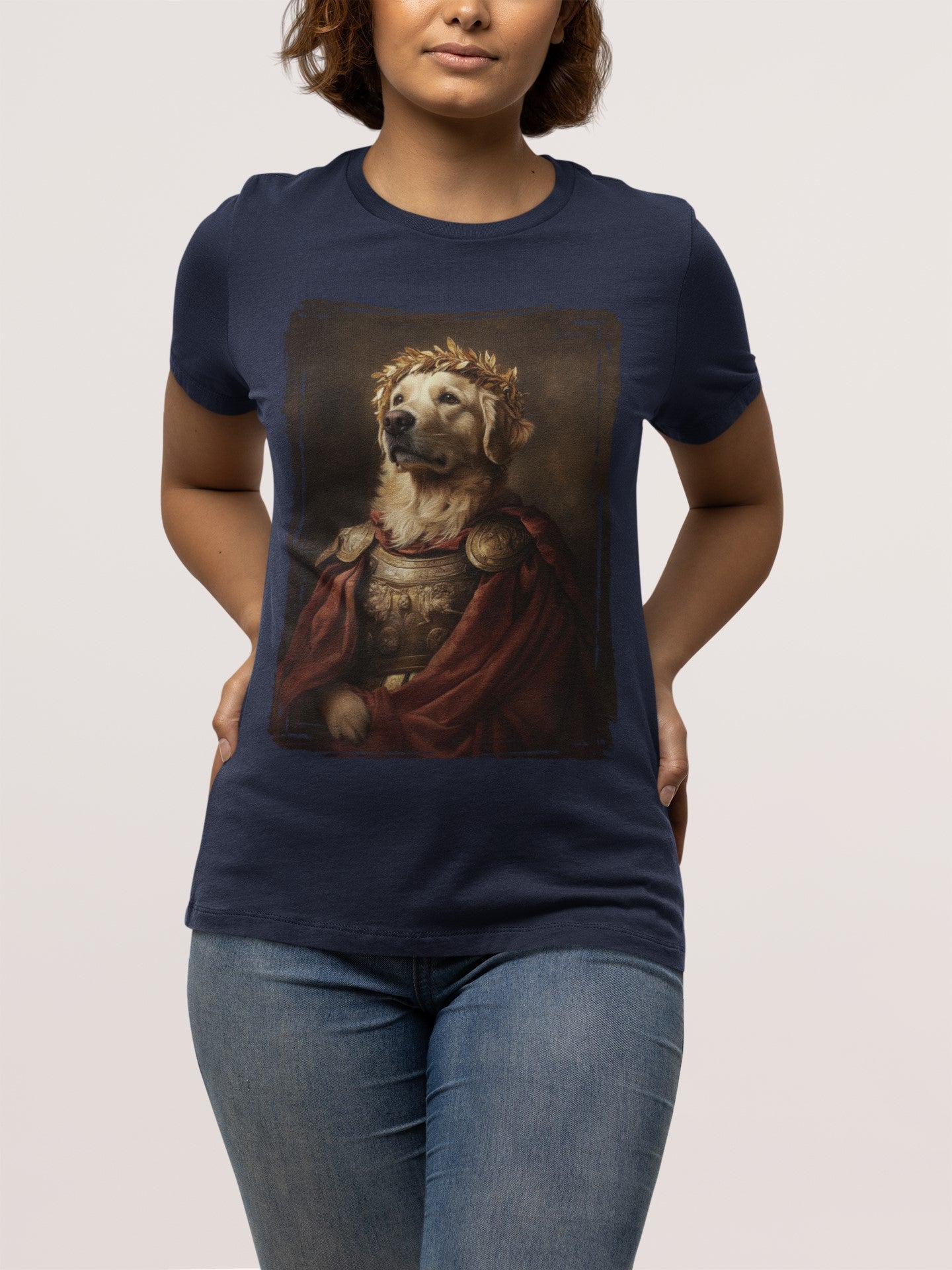 Golden Retriever Roman Emperor Graphic Tee