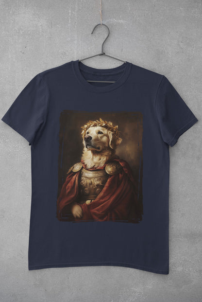 Golden Retriever Roman Emperor Graphic Tee