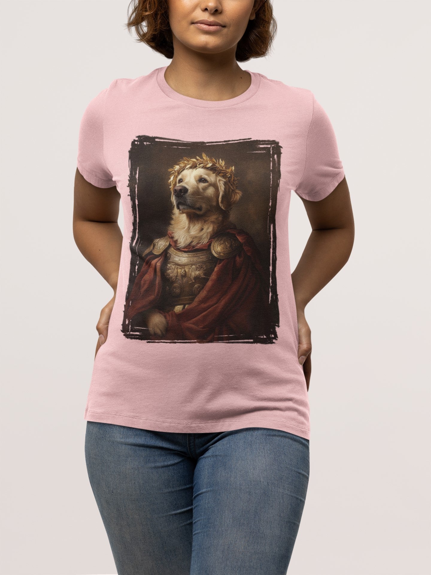 Golden Retriever Roman Emperor Graphic Tee
