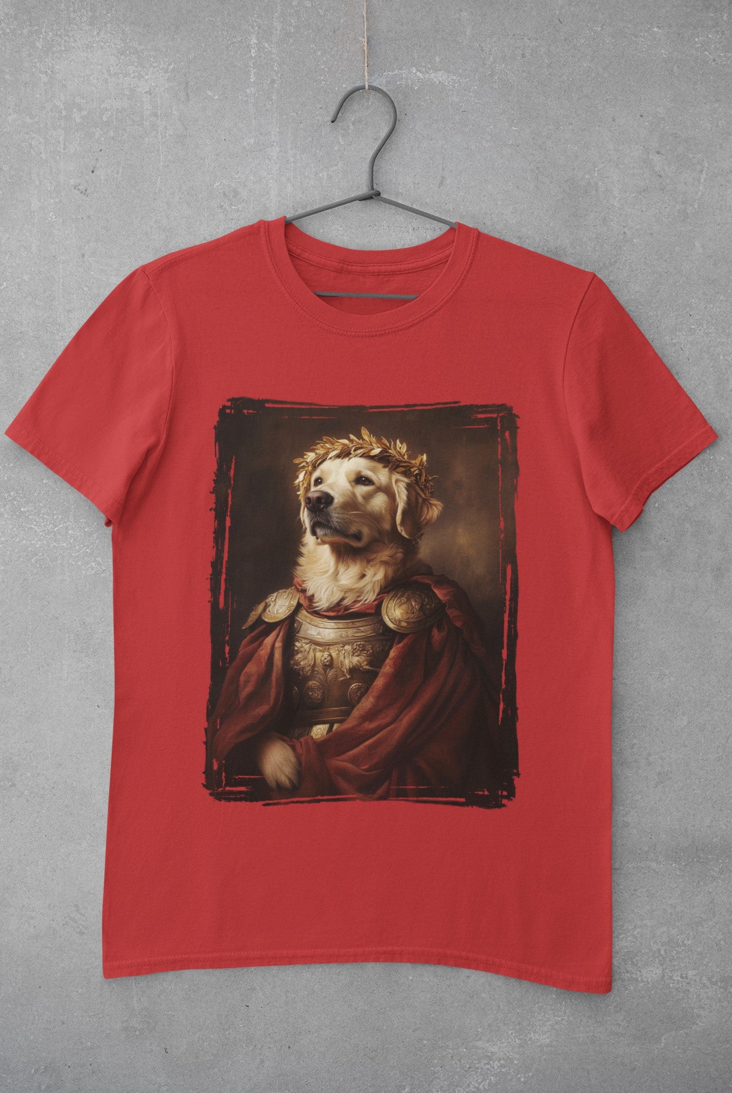 Golden Retriever Roman Emperor Graphic Tee