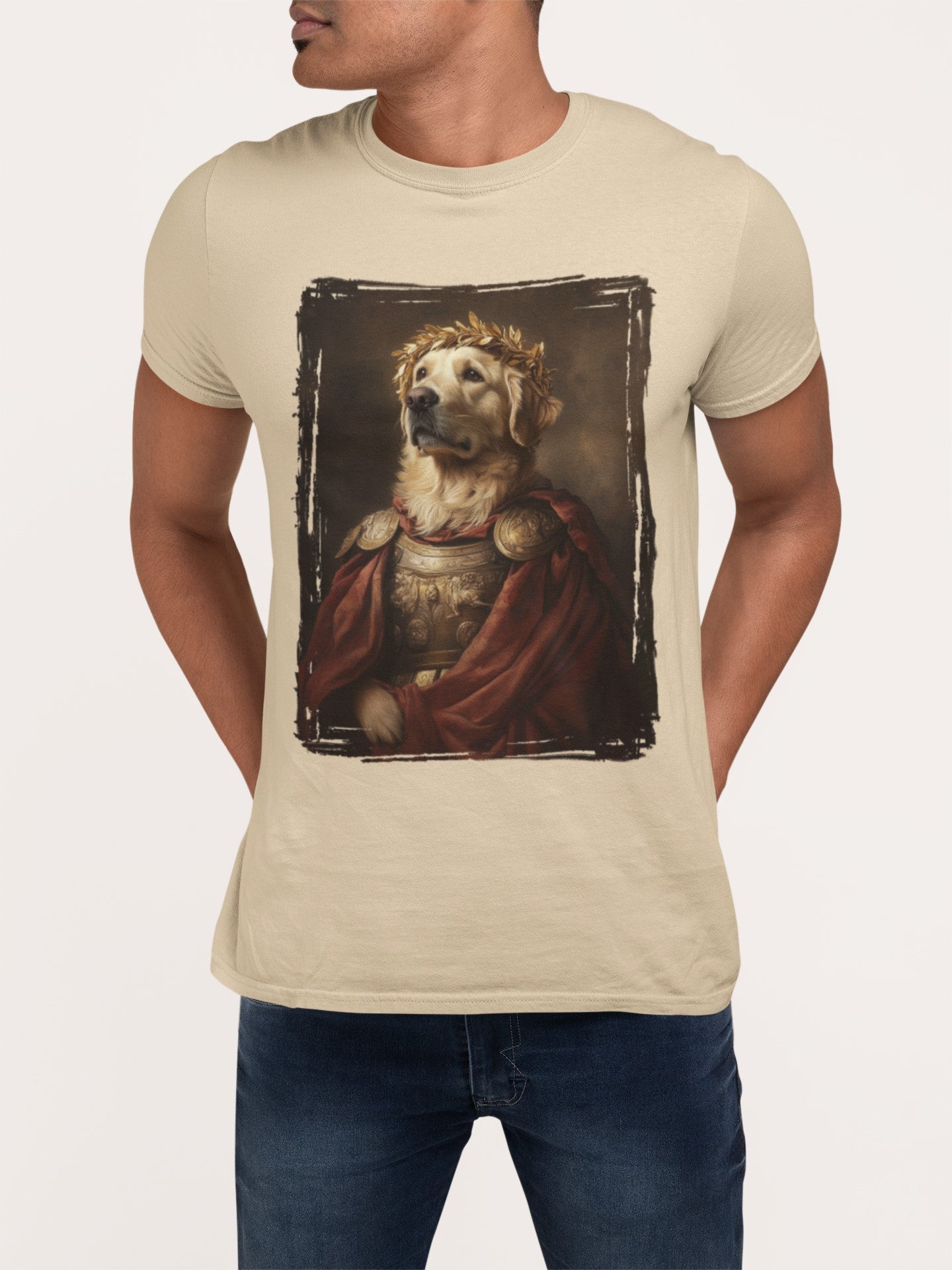 Golden Retriever Roman Emperor Graphic Tee