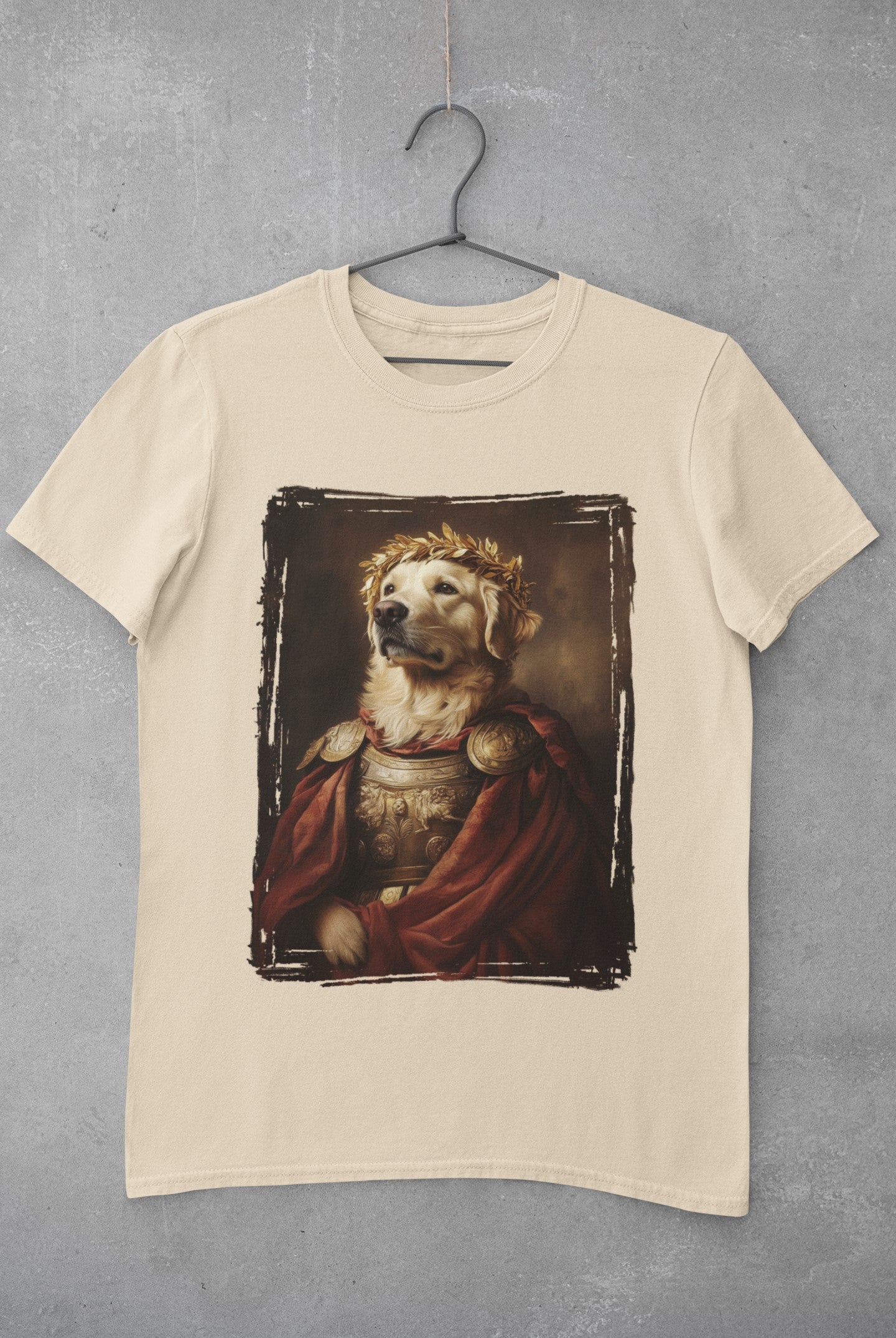 Golden Retriever Roman Emperor Graphic Tee