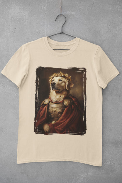 Golden Retriever Roman Emperor Graphic Tee