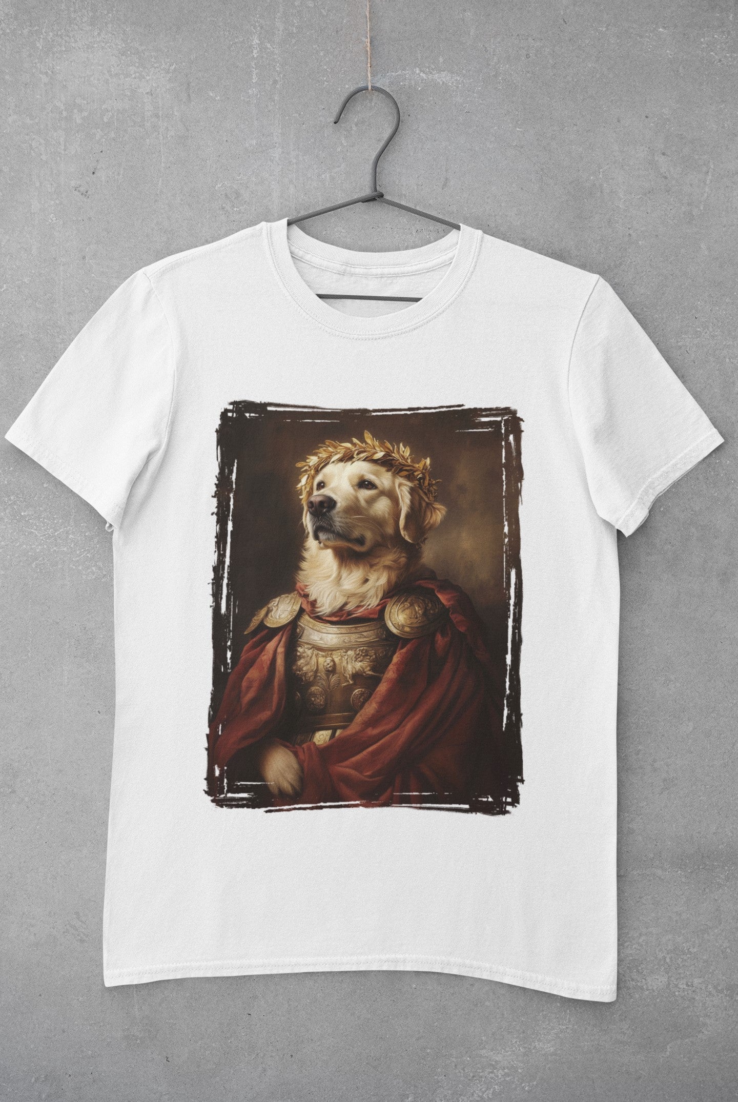 Golden Retriever Roman Emperor Graphic Tee