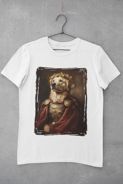 Golden Retriever Roman Emperor Graphic Tee