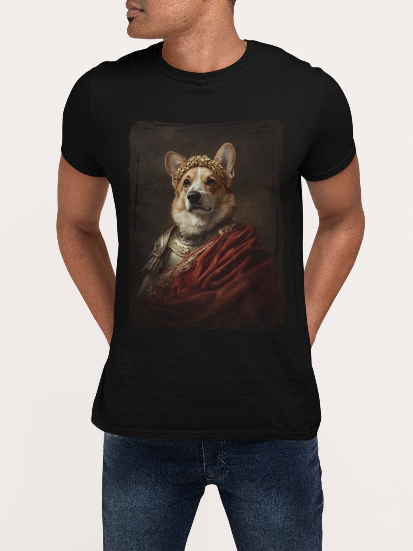 Pembroke Welsh Corgi Roman Emperor Graphic Tee