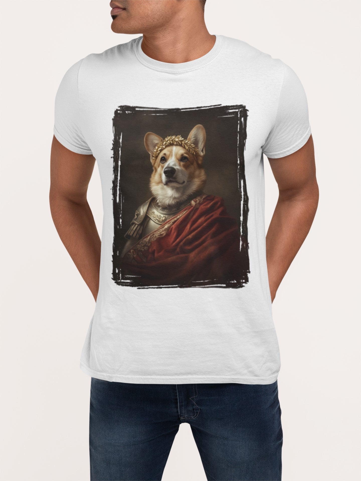 Pembroke Welsh Corgi Roman Emperor Graphic Tee
