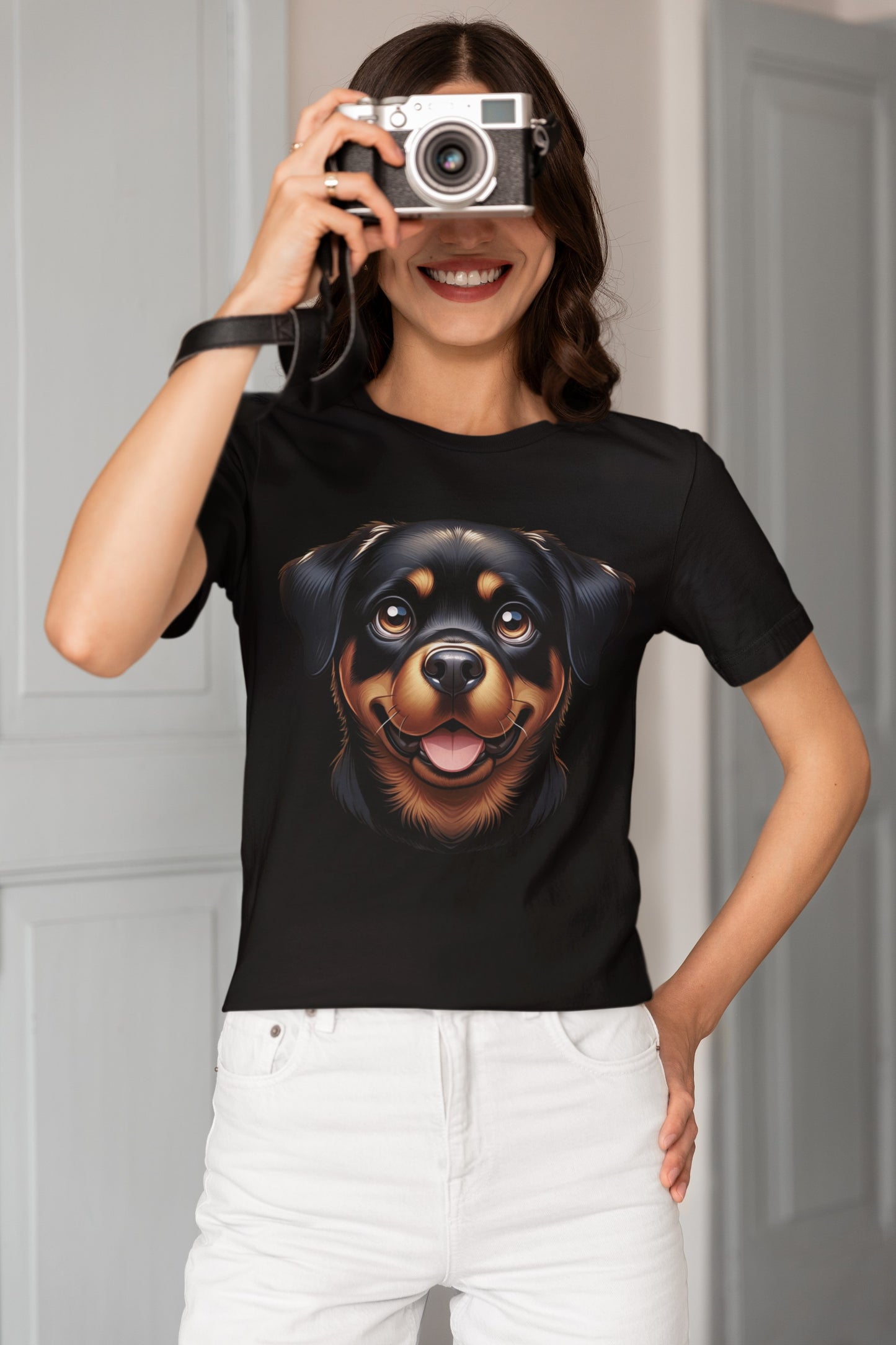 Rottweiler Cartoon Graphic Tee