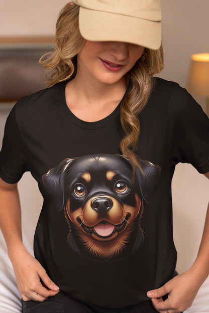 Rottweiler Cartoon Graphic Tee