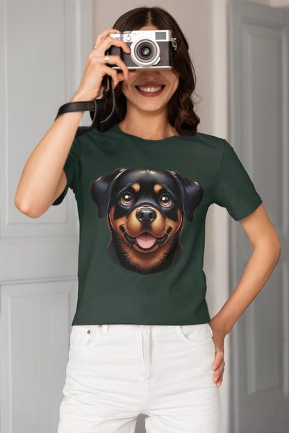 Rottweiler Cartoon Graphic Tee