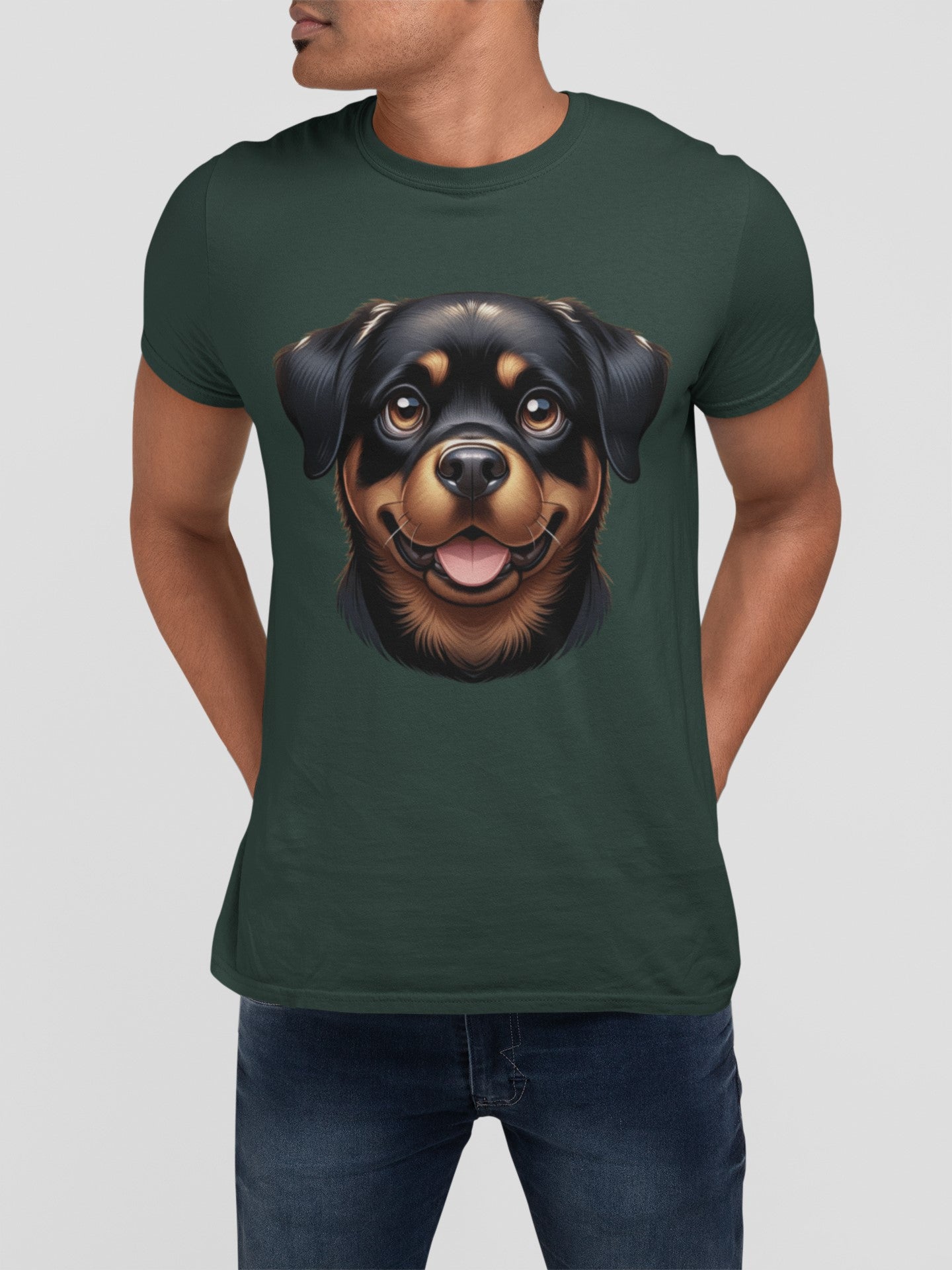 Rottweiler Cartoon Graphic Tee