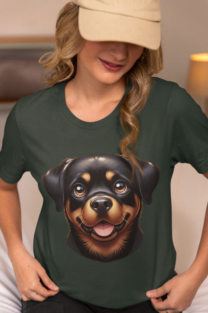 Rottweiler Cartoon Graphic Tee