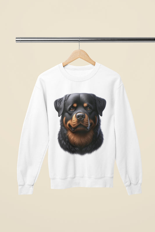 Rottweiler Realistic Design Crewneck Sweatshirt