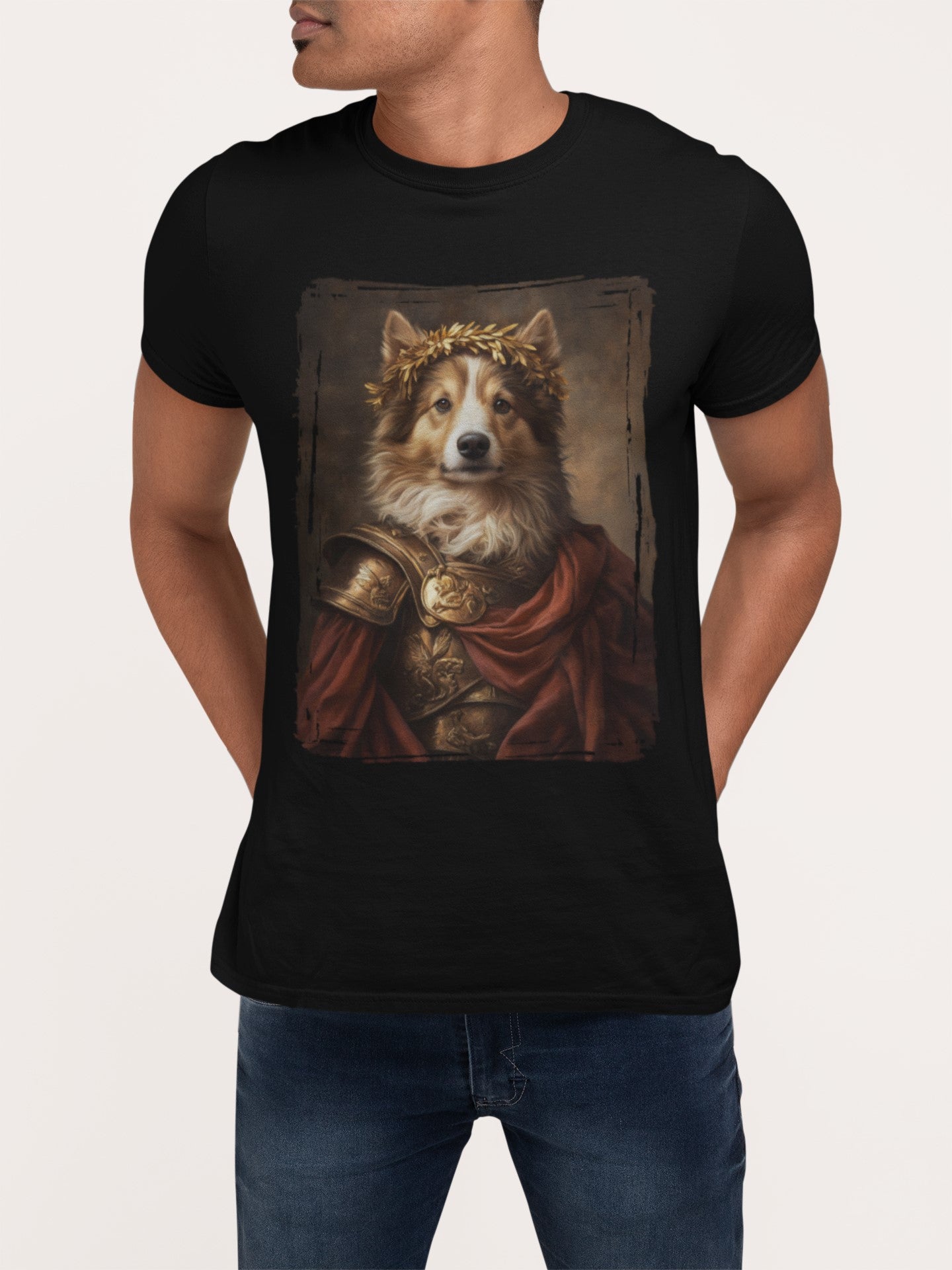 Shetland Sheepdog Roman Emperor Graphic Tee