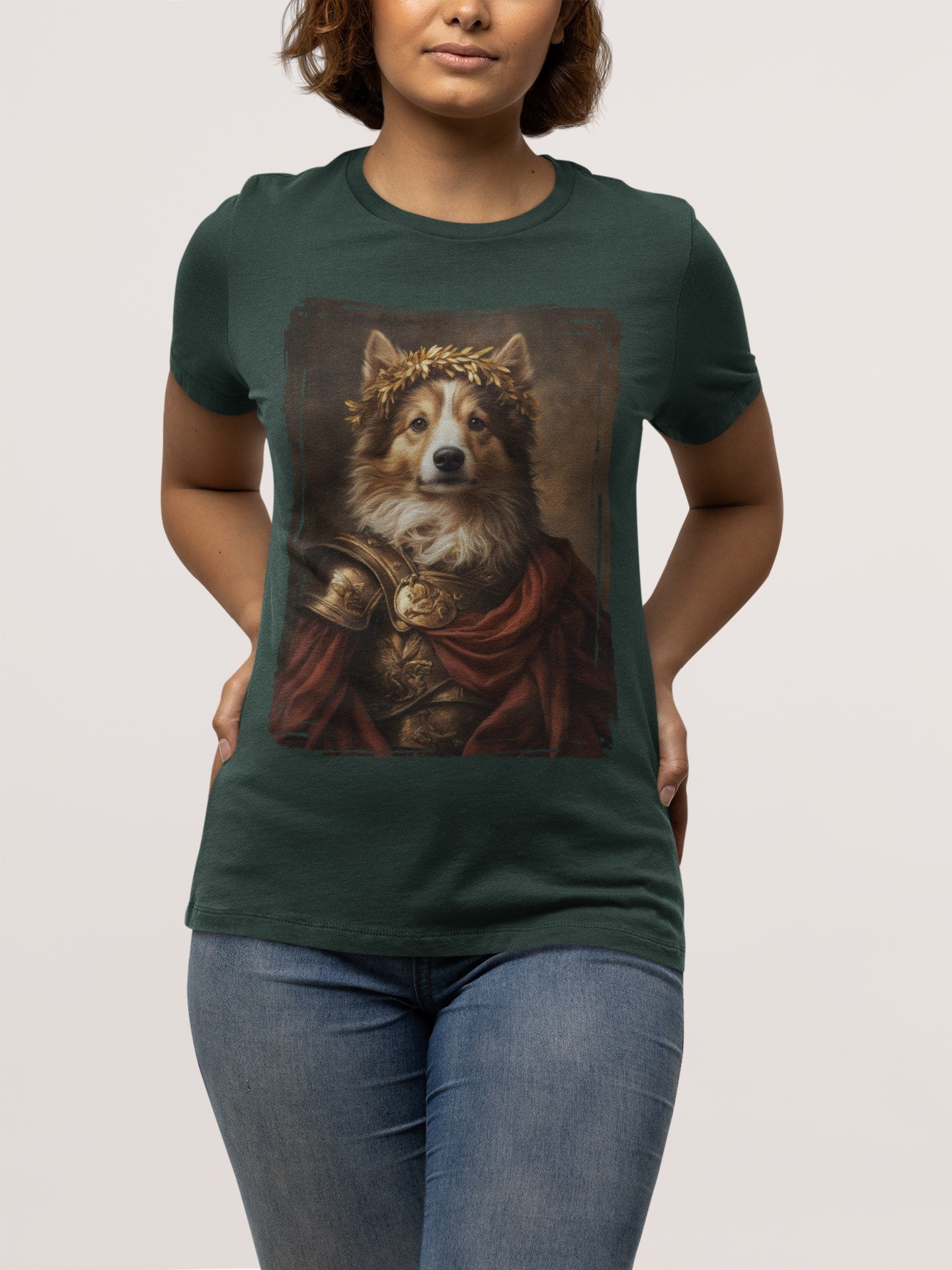 Shetland Sheepdog Roman Emperor Graphic Tee