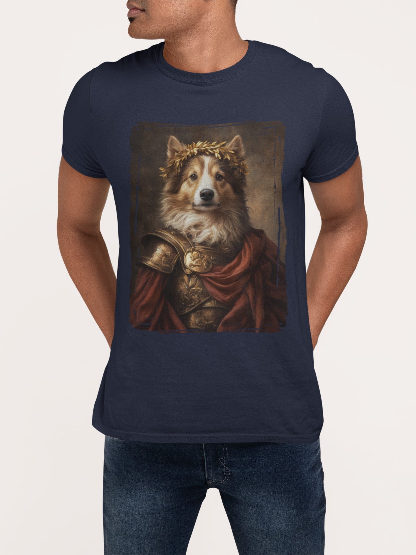 Shetland Sheepdog Roman Emperor Graphic Tee