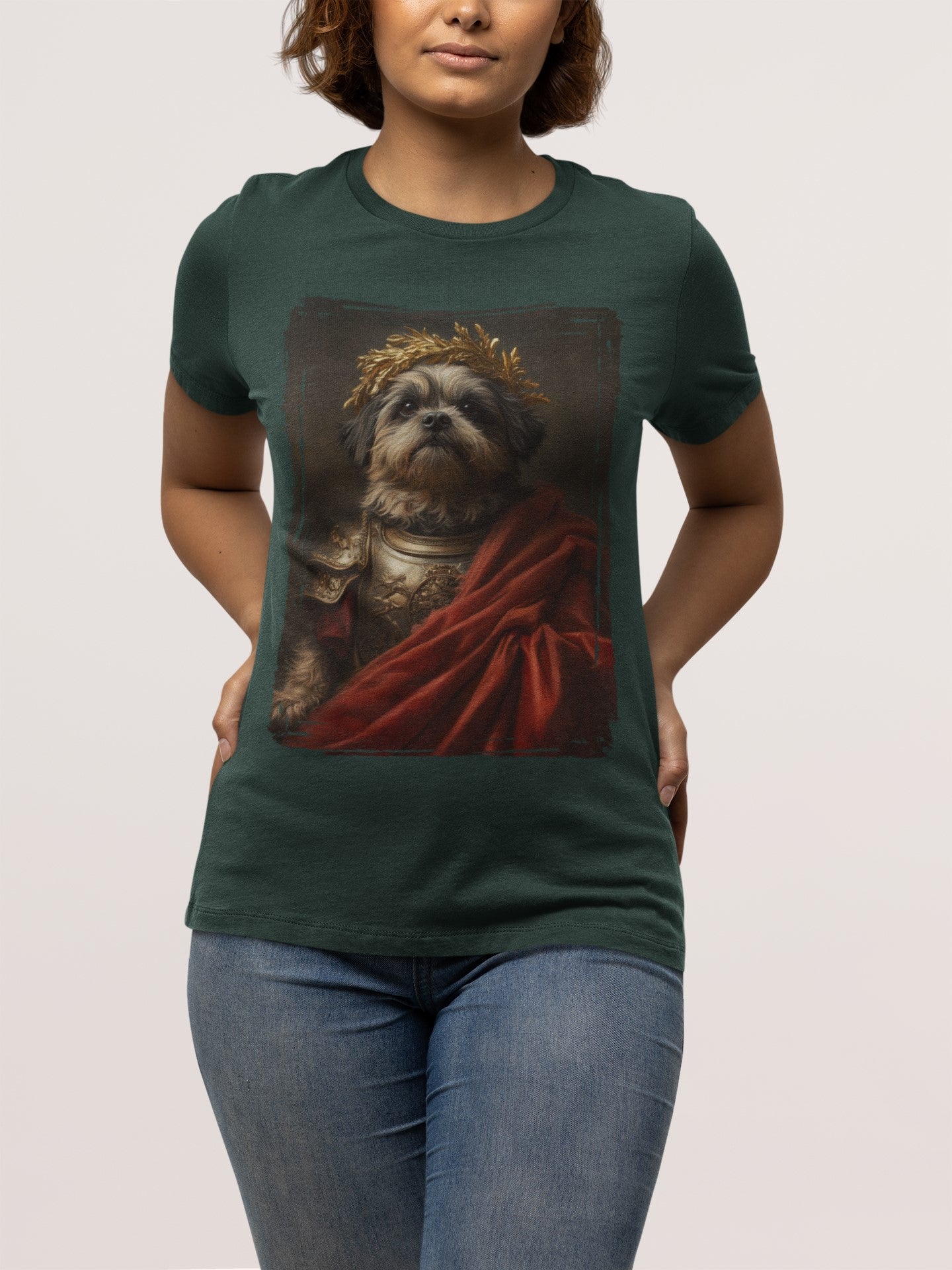 Shih Tzu Roman Emperor Graphic Tee