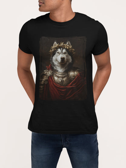 Siberian Husky Roman Emperor Graphic Tee