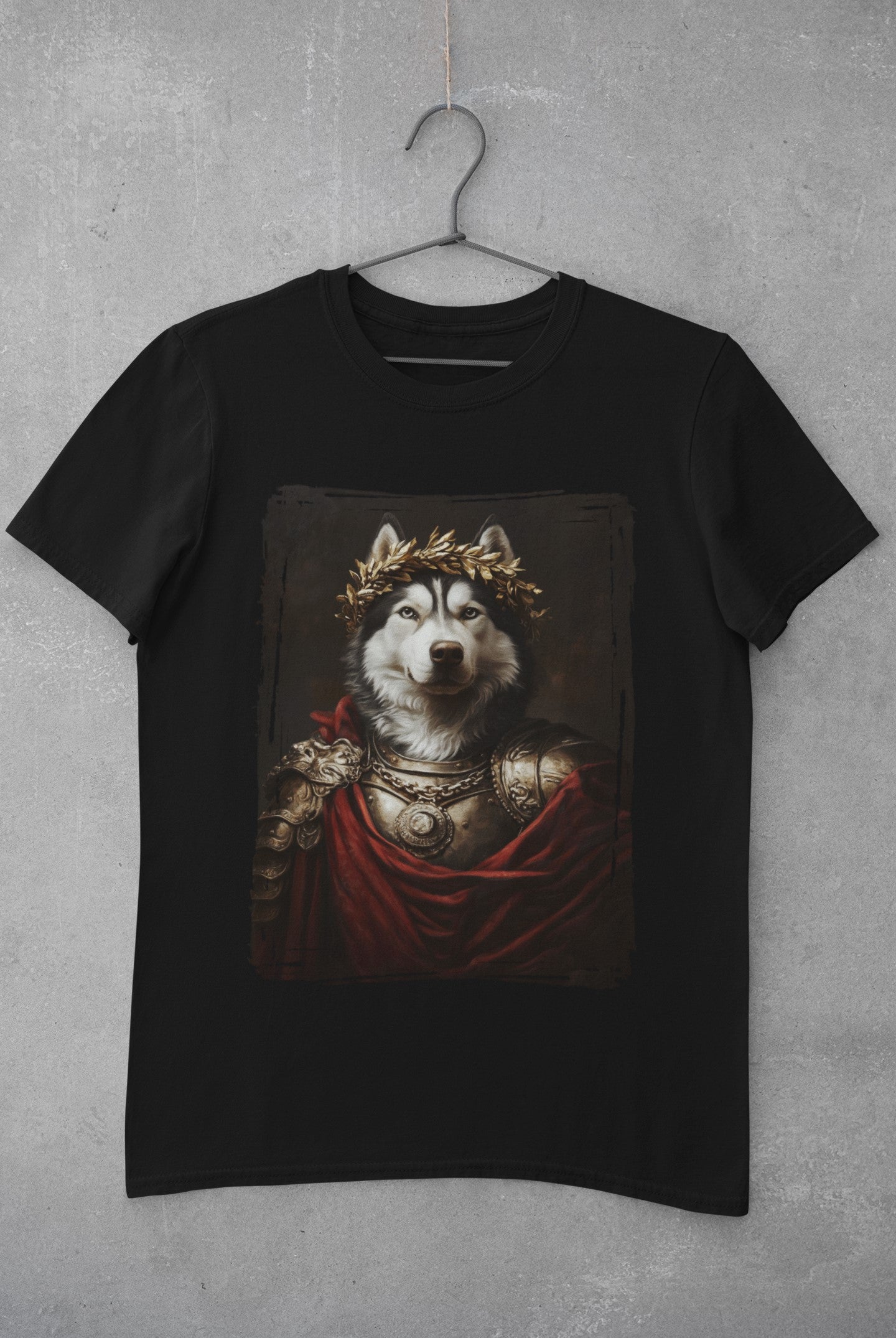 Siberian Husky Roman Emperor Graphic Tee