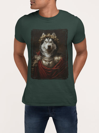Siberian Husky Roman Emperor Graphic Tee