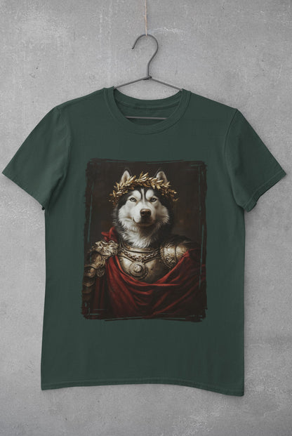 Siberian Husky Roman Emperor Graphic Tee