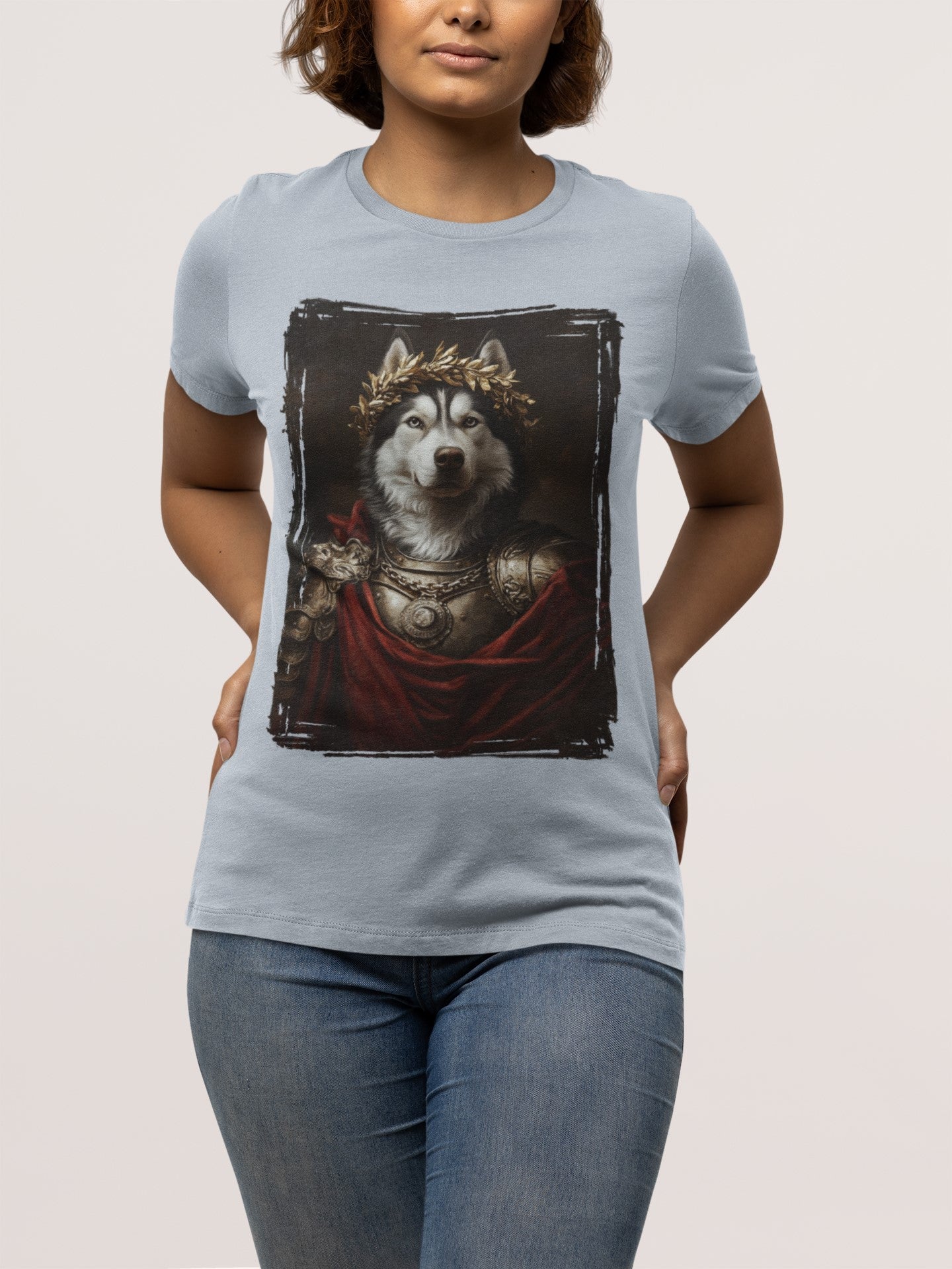 Siberian Husky Roman Emperor Graphic Tee