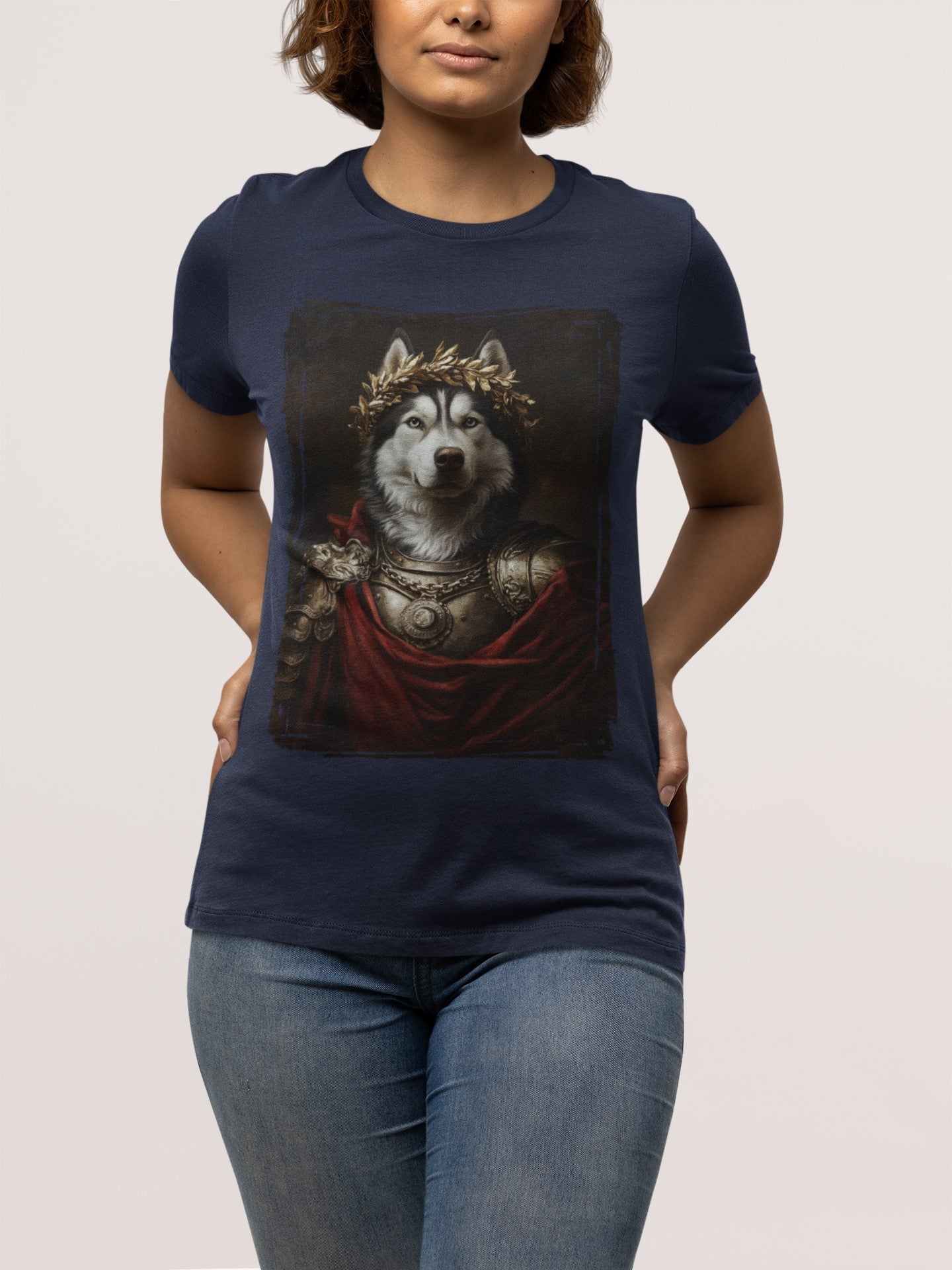 Siberian Husky Roman Emperor Graphic Tee