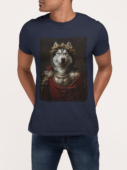 Siberian Husky Roman Emperor Graphic Tee