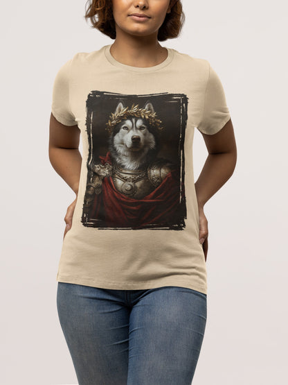 Siberian Husky Roman Emperor Graphic Tee