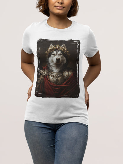 Siberian Husky Roman Emperor Graphic Tee