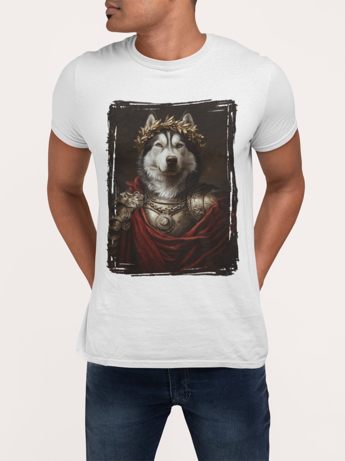 Siberian Husky Roman Emperor Graphic Tee